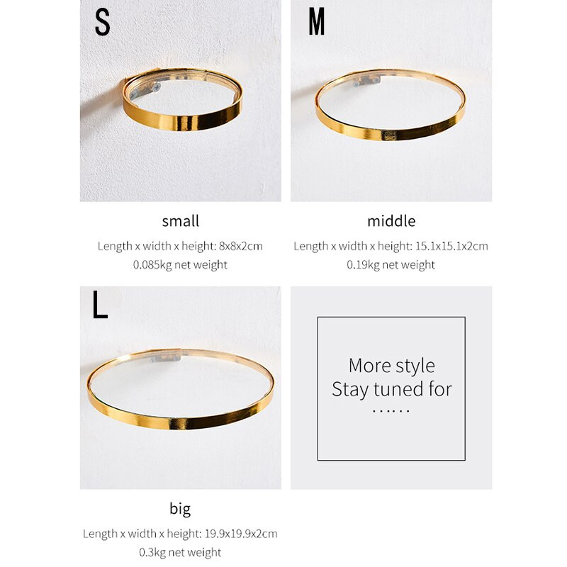 Kūrybingas metalinis pakabinamas stelažas Auksinis stiklinis veidrodinis sieninis papuošimas Modernus minimalistinis pieno arbatos parduotuvės stovo namų dekoravimas