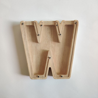 Levél alakú malacpersely fából készült pénzes doboz érmetakarító tégely tároló tartály Szervező fa ajándéktárgyak kézművesség gyerekeknek ajándékok otthoni díszek