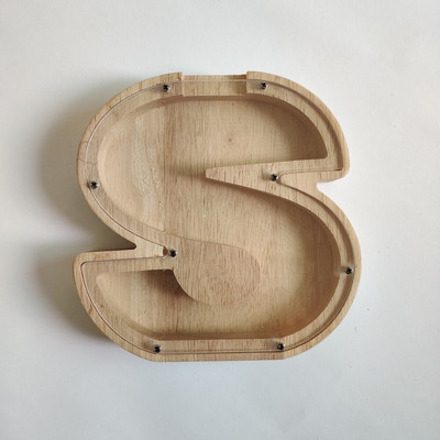 Levél alakú malacpersely fából készült pénzes doboz érmetakarító tégely tároló tartály Szervező fa ajándéktárgyak kézművesség gyerekeknek ajándékok otthoni díszek