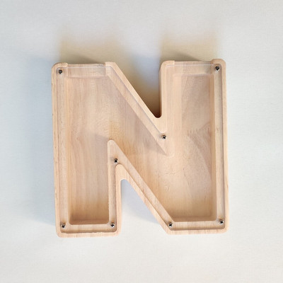 Levél alakú malacpersely fából készült pénzes doboz érmetakarító tégely tároló tartály Szervező fa ajándéktárgyak kézművesség gyerekeknek ajándékok otthoni díszek