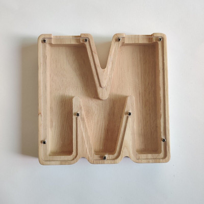 Levél alakú malacpersely fából készült pénzes doboz érmetakarító tégely tároló tartály Szervező fa ajándéktárgyak kézművesség gyerekeknek ajándékok otthoni díszek