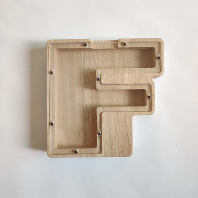 Levél alakú malacpersely fából készült pénzes doboz érmetakarító tégely tároló tartály Szervező fa ajándéktárgyak kézművesség gyerekeknek ajándékok otthoni díszek