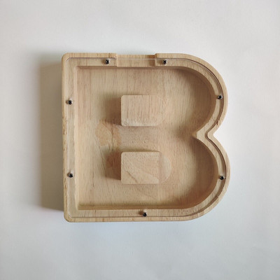 Levél alakú malacpersely fából készült pénzes doboz érmetakarító tégely tároló tartály Szervező fa ajándéktárgyak kézművesség gyerekeknek ajándékok otthoni díszek