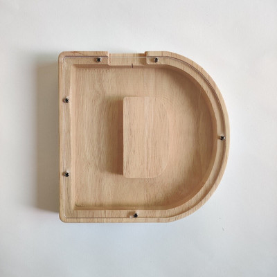 Levél alakú malacpersely fából készült pénzes doboz érmetakarító tégely tároló tartály Szervező fa ajándéktárgyak kézművesség gyerekeknek ajándékok otthoni díszek