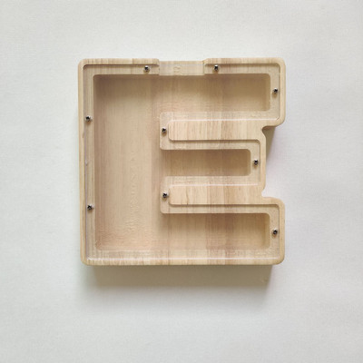 Levél alakú malacpersely fából készült pénzes doboz érmetakarító tégely tároló tartály Szervező fa ajándéktárgyak kézművesség gyerekeknek ajándékok otthoni díszek