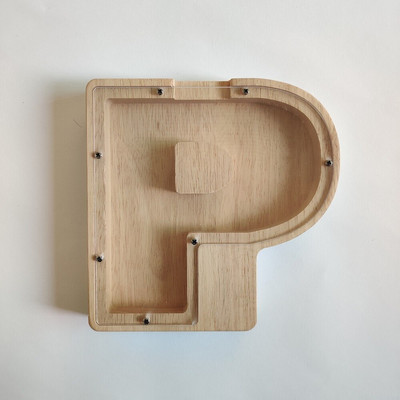 Levél alakú malacpersely fából készült pénzes doboz érmetakarító tégely tároló tartály Szervező fa ajándéktárgyak kézművesség gyerekeknek ajándékok otthoni díszek