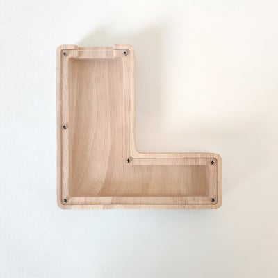 Levél alakú malacpersely fából készült pénzes doboz érmetakarító tégely tároló tartály Szervező fa ajándéktárgyak kézművesség gyerekeknek ajándékok otthoni díszek