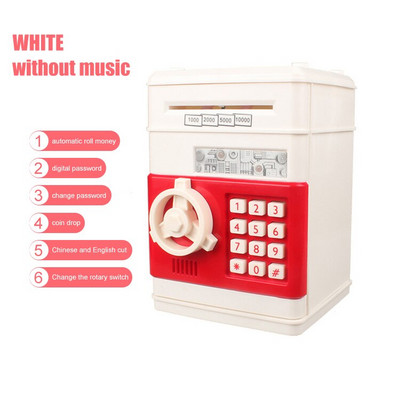 Elektroninis Piggy Bank seifas Pinigų dėžutės vaikams Skaitmeninės monetos Pinigus taupantis seifas Mini bankomatas Vaikų dovanos