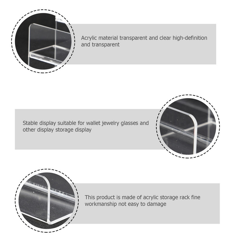 Displeja statīvs Akrila somiņa Plaukts Paceļa Organizators Maks Rackholder Grāmatu Rokassomu Statīvi Rokaslietu Uzglabāšana Caurspīdīgi Plaukti Soma