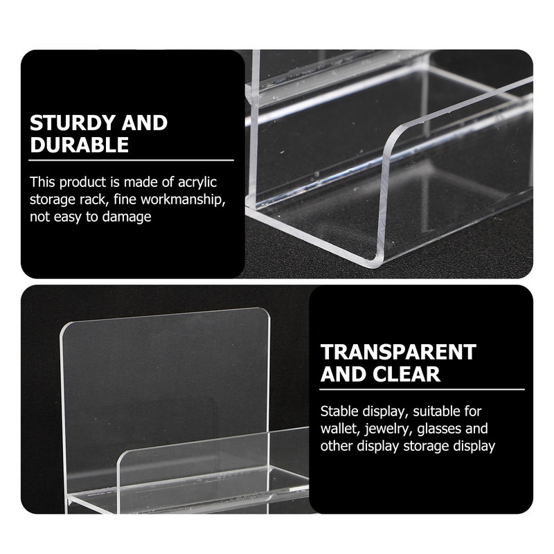 Displeja statīvs Akrila somiņa Plaukts Paceļa Organizators Maks Rackholder Grāmatu Rokassomu Statīvi Rokaslietu Uzglabāšana Caurspīdīgi Plaukti Soma