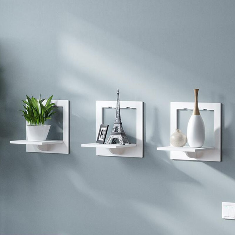 Sieninė lentyna Nemokama štampavimas Sieninis televizorius, fonas, sieninė kabykla miegamasis Balkonas prie lovos siena Kūrybinis gėlių vazonų stovas