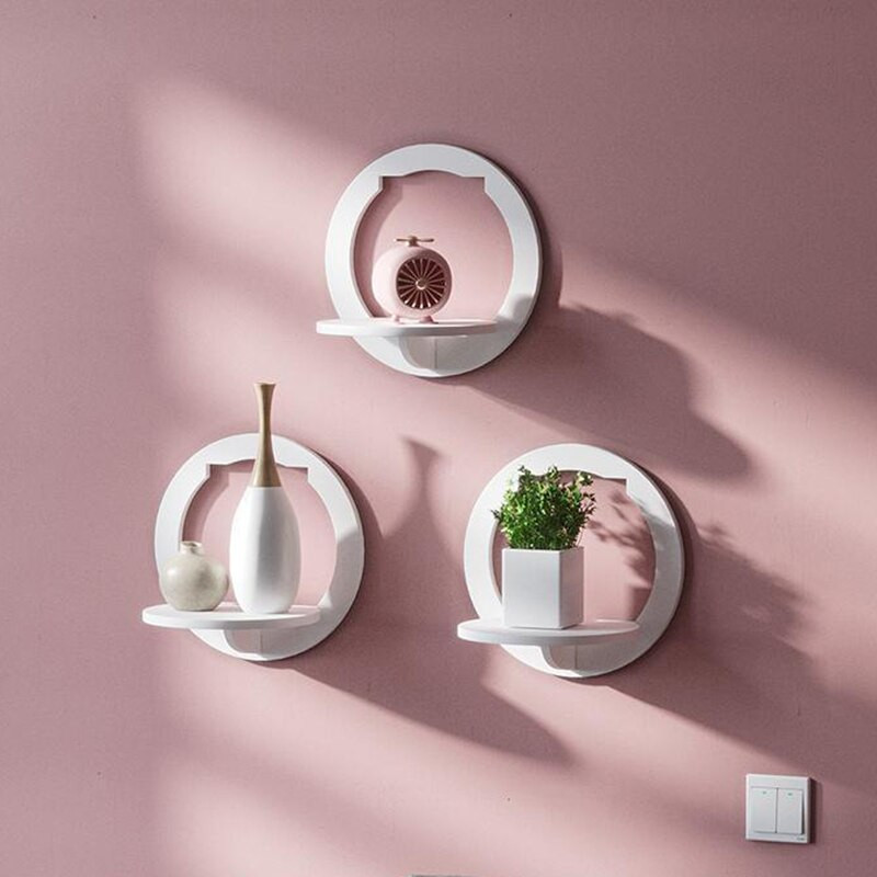 Sieninė lentyna Nemokama štampavimas Sieninis televizorius, fonas, sieninė kabykla miegamasis Balkonas prie lovos siena Kūrybinis gėlių vazonų stovas