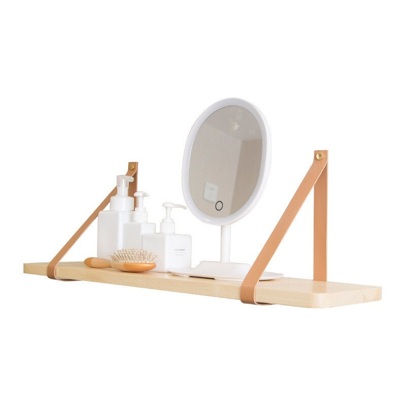 Raft nordic din lemn pentru agățat pe perete sufragerie despărțitor cureaua verandă curea pentru reviste carte pentru depozitare