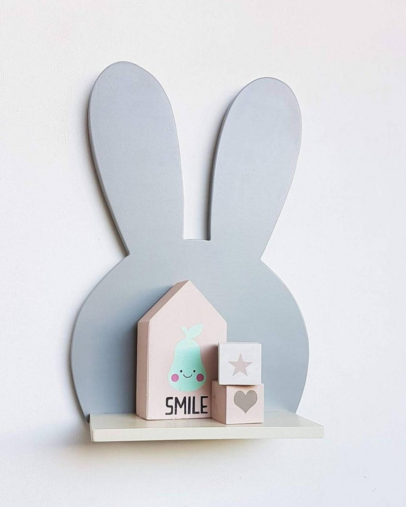 Felhő egyszarvú nyuszi forma Polc Fa sátor polc lakberendezés gyerekszobába Gyermek Bölcsődei Otthoni Dísz