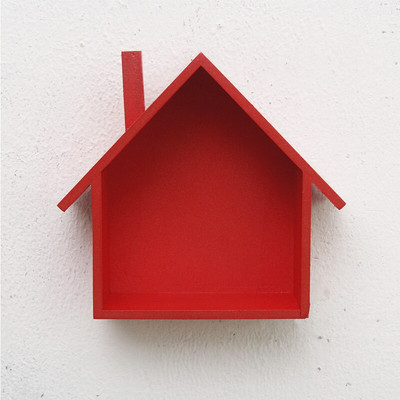 Medinės lentynos prie sienos tvirtinamos namo formos lentynos Svetainės lentynos Svetainės lentynos Knygų lentynos Vaikų miegamojo dekoracijos Namų dekoras