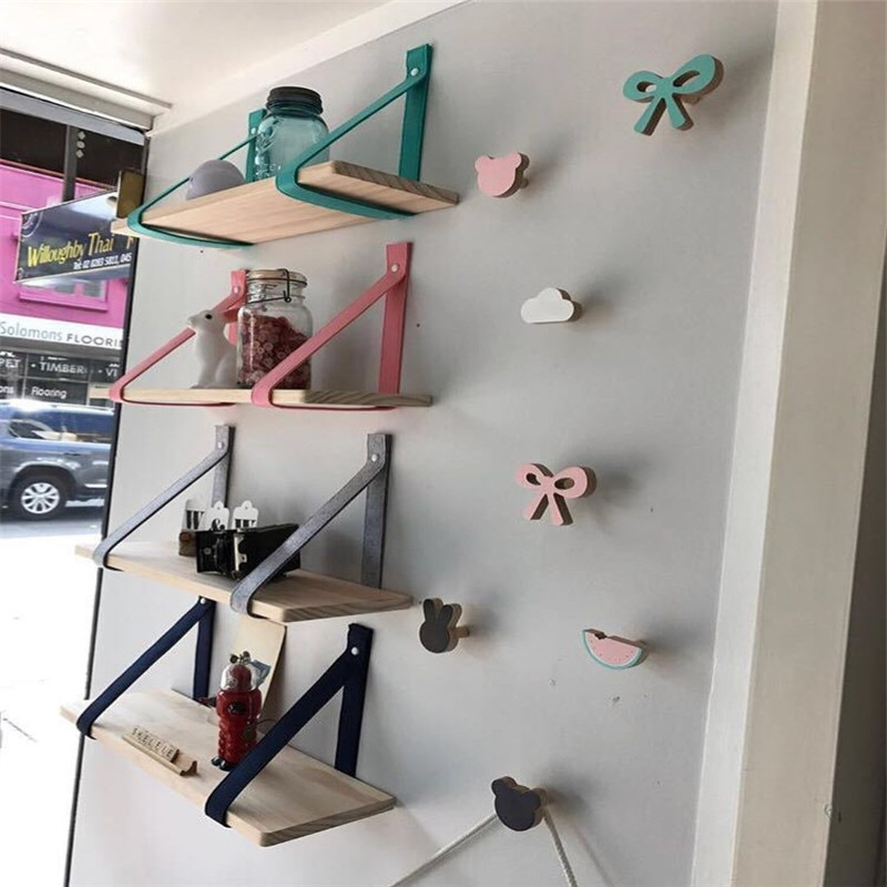 Északi filc, színes fapolcok Lakásdekoráció Fali deszka Dekoráció Gyermekszoba Gyerekruhabolt Vitrin állvány