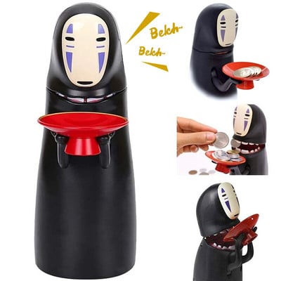 No Face Man Money Box Anime Spirited Away Faceless Man Piggy Bank Model Figure Doll Funny Toy Automatic Eat Coin Δώρο για παιδιά