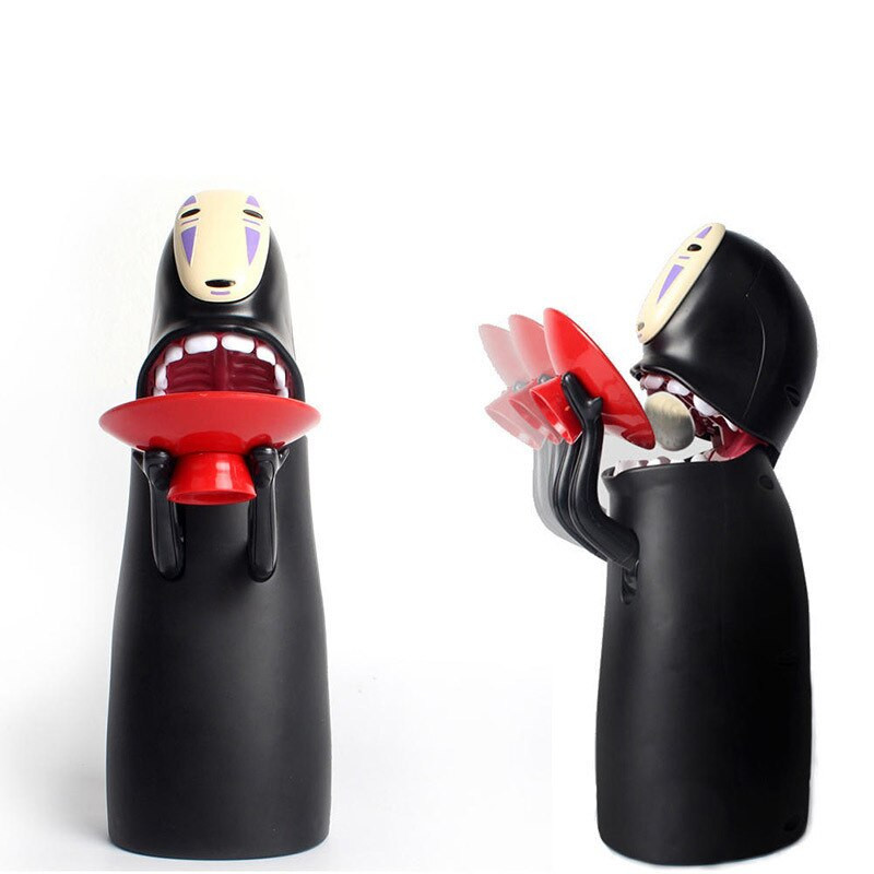No Face Man Money Box Anime Spirited Away Om fără chip Pușculiță Model Figurină Păpușă Jucărie amuzantă Automat Mănâncă Moneda Cadou pentru copii