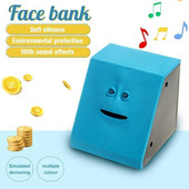 Face Money Pot Money Eating Coin Bank Monkey Saving Box Automatic Coin Eating Savings Facebank Piggy Bank Újdonság Ajándék gyerekeknek