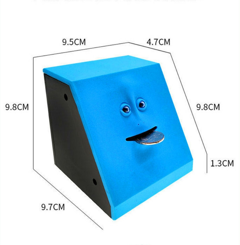 Face Money Pot Money Eating Coin Bank Monkey Saving Box Automatic Coin Eating Savings Facebank Piggy Bank Újdonság Ajándék gyerekeknek