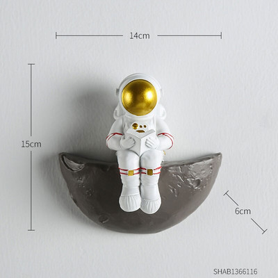 Figurină astronaut Decor pentru perete Cadru Rafturi de perete Accesorii decorative pentru decorarea casei Decor estetic pentru cameră Cadouri agățate