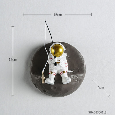 Figurină astronaut Decor pentru perete Cadru Rafturi de perete Accesorii decorative pentru decorarea casei Decor estetic pentru cameră Cadouri agățate