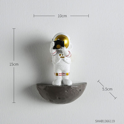 Figurină astronaut Decor pentru perete Cadru Rafturi de perete Accesorii decorative pentru decorarea casei Decor estetic pentru cameră Cadouri agățate