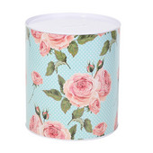 1 db szép virágos takarékdobozok malacperselyek bádog perselyek (választékos stílusú)