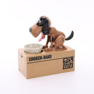 Elektroninė Piggy Bank pinigų dėžutė Automatizuota animacinių filmų robotas šuo vagia monetas taupomosios kasos Plastikinės vaikų gimtadienio dovanos namų dekoras