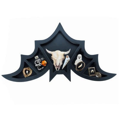 Denevérpolc Koporsópolc Kristálypolc Kísérteties úszó polcok Goth Decor Denevérpolc Polc Konyha Hálószoba Fali Dekoráció Crystalhoz