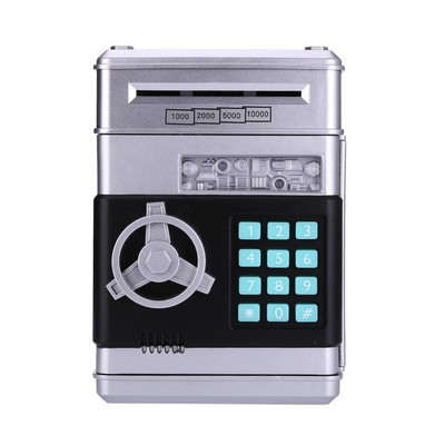 1 buc Pușculiță automată Parolă ATM Cutie de bani Numerar Monede Cutie de economisire ATM Bank Seif Bancnotă Depozit Cadou de aniversare pentru copii Nou