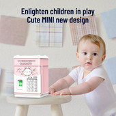 NICEFurniture Детска касичка Електронна интелигентна банка за монети с кодов пръстов отпечатък Анимационни касички за дете, момче, момиче