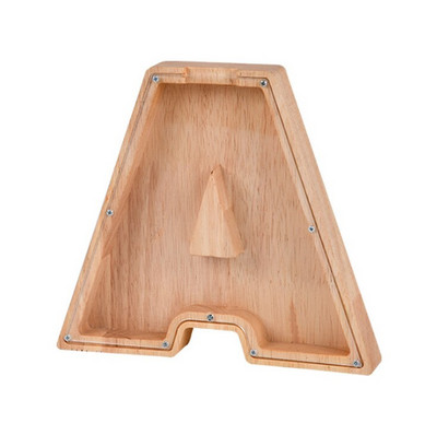 Fából készült angol betűs malacpersely, gyerekeknek ábécé pénzes tégely érme takarékdoboz, dinó állatok pénzes doboza, születésnapi ajándék pénzes bankfiók