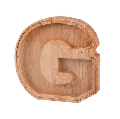 Fából készült angol betűs malacpersely, gyerekeknek ábécé pénzes tégely érme takarékdoboz, dinó állatok pénzes doboza, születésnapi ajándék pénzes bankfiók