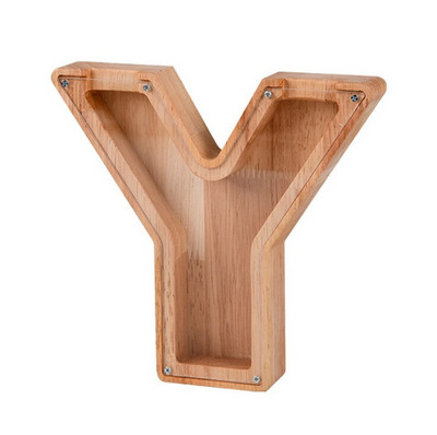 Fából készült angol betűs malacpersely, gyerekeknek ábécé pénzes tégely érme takarékdoboz, dinó állatok pénzes doboza, születésnapi ajándék pénzes bankfiók