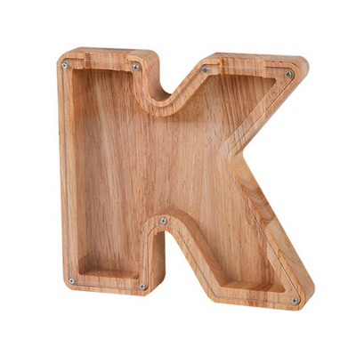 Fából készült angol betűs malacpersely, gyerekeknek ábécé pénzes tégely érme takarékdoboz, dinó állatok pénzes doboza, születésnapi ajándék pénzes bankfiók