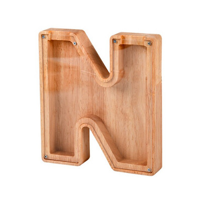 Fából készült angol betűs malacpersely, gyerekeknek ábécé pénzes tégely érme takarékdoboz, dinó állatok pénzes doboza, születésnapi ajándék pénzes bankfiók