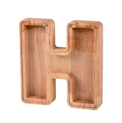 Fából készült angol betűs malacpersely, gyerekeknek ábécé pénzes tégely érme takarékdoboz, dinó állatok pénzes doboza, születésnapi ajándék pénzes bankfiók