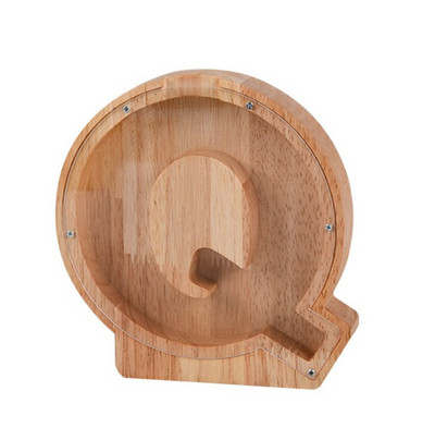 Fából készült angol betűs malacpersely, gyerekeknek ábécé pénzes tégely érme takarékdoboz, dinó állatok pénzes doboza, születésnapi ajándék pénzes bankfiók