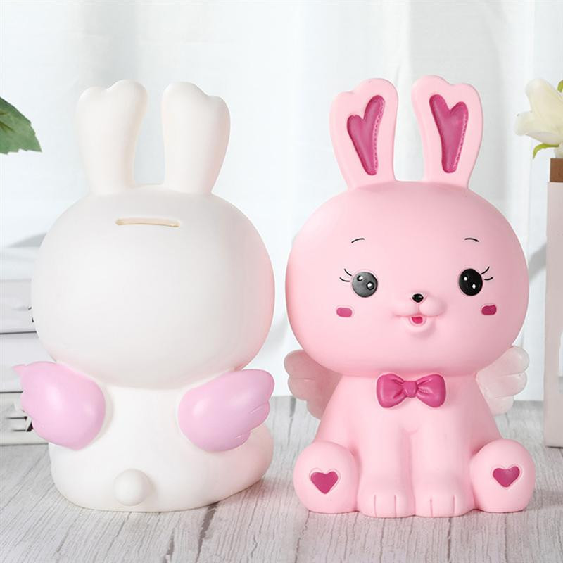 Rajzfilm Piggy Bank Nyúl alakú érmetartó Pénztakarékos doboz Gyerekek érmetartó