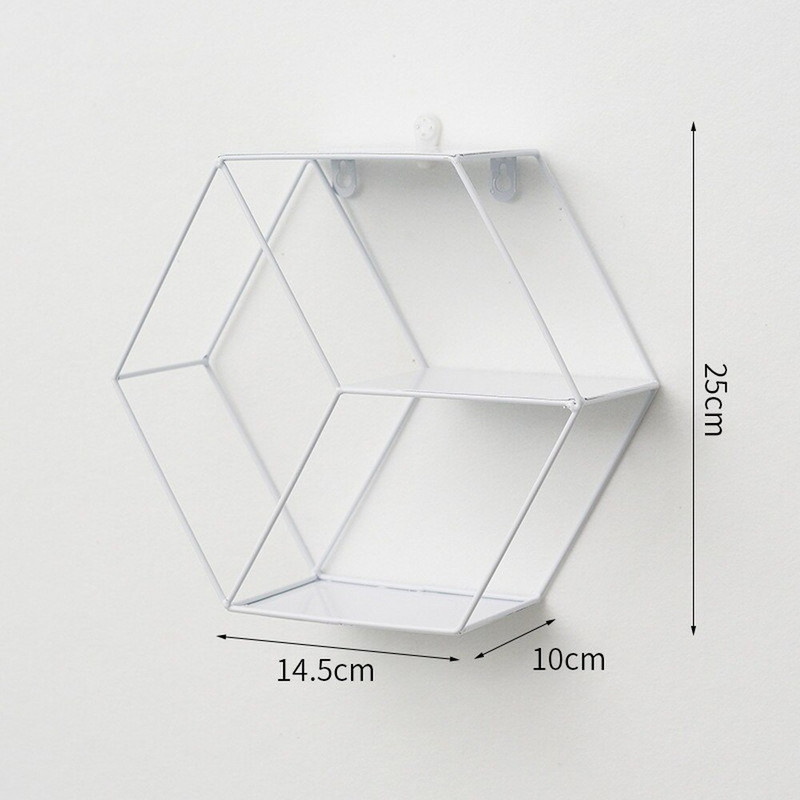 Suport de perete decorativ pentru depozitare rotund, din fier forjat, minimalist, nordic