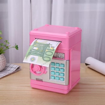 Ηλεκτρονικός κωδικός Piggy Bank ATM Money Box Auto Scroll Χαρτί τραπεζογραμμάτιο Money Boxes Μηχάνημα ATM Μετρητά Κέρματα Ταμιευτήριο Δώρο για παιδιά