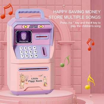 Secret ATM Money Box Coin Moneybox Organizer for Money Electronic Piggy Bank Πλαστικά κουτιά Auntomatic Piggy Bank Παιδιά