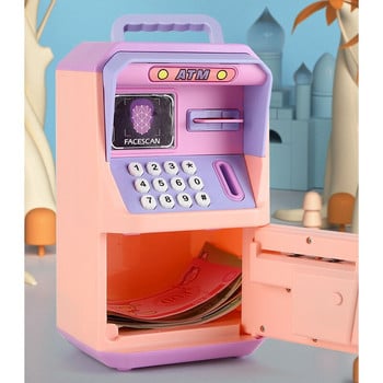 Secret ATM Money Box Coin Moneybox Organizer for Money Electronic Piggy Bank Πλαστικά κουτιά Auntomatic Piggy Bank Παιδιά