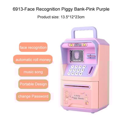 Тайна касичка за банкомат Касичка за монети Организатор за пари Електронна касичка Пластмасови кутии Автоматична касичка Деца
