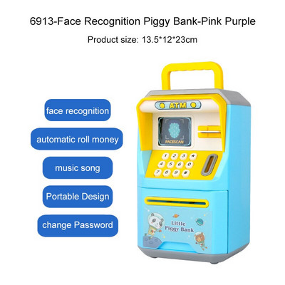 Тайна касичка за банкомат Касичка за монети Организатор за пари Електронна касичка Пластмасови кутии Автоматична касичка Деца