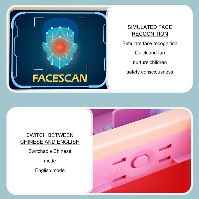 Тайна касичка за банкомат Касичка за монети Организатор за пари Електронна касичка Пластмасови кутии Автоматична касичка Деца