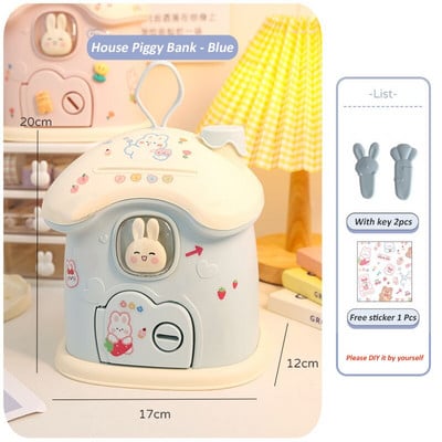 Aranyos házi autós persely matricával Kawaii malacpersely gyerekeknek felnőtteknek nagy méretű takarékdoboz érmékhez bankjegyek születésnapi ajándék