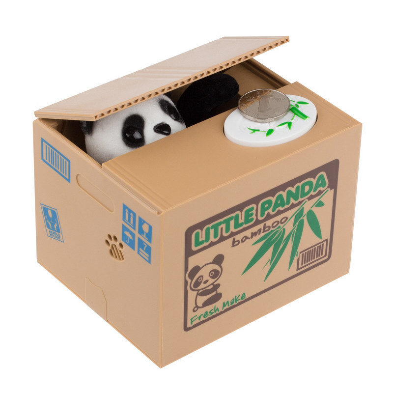 Panda Cat Thief Кутии за пари играчки касички подаръци детски касички Автоматична кражба за монети Касичка Кутия за спестяване на пари Касичка