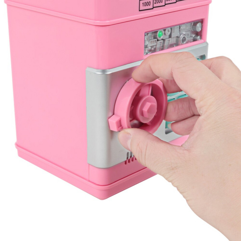 Elektronikus Piggy Bank Takarékpénztár ATM Széf Elektronikus Gyermekeknek Digitális érmék Készpénz Takarékpénztár ATM automata